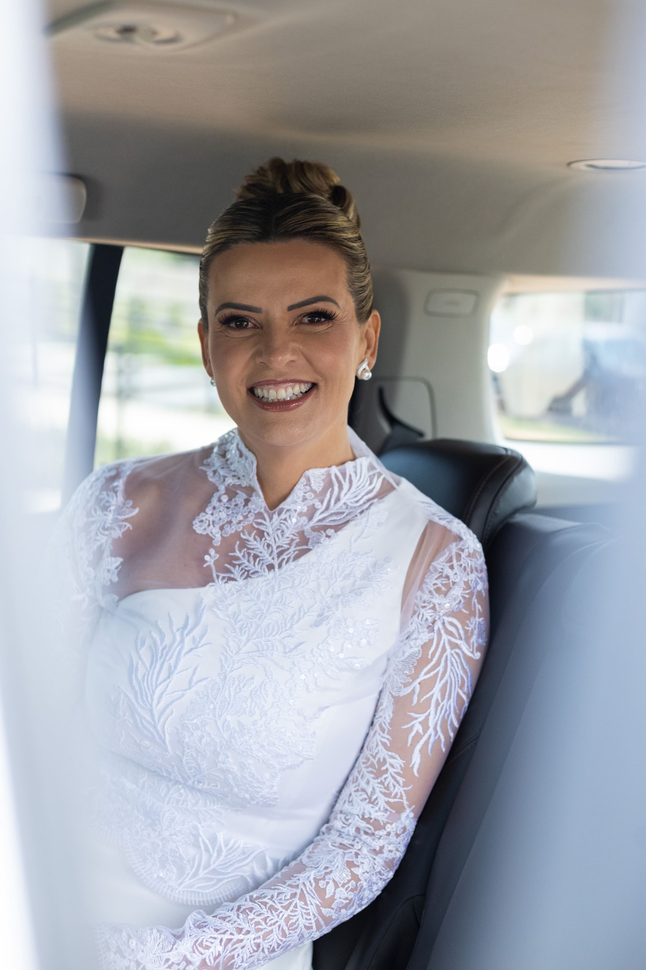 Família reunida na renovação de votos