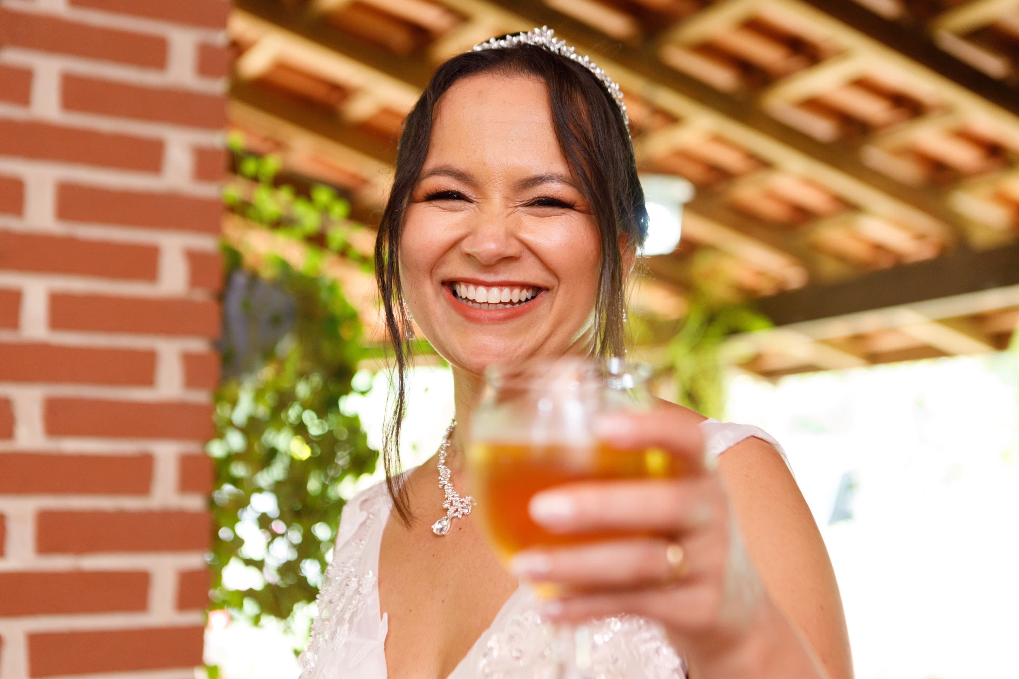 Linda cerimônia de casamento de Lucinei e Sandro em São Tomé PR