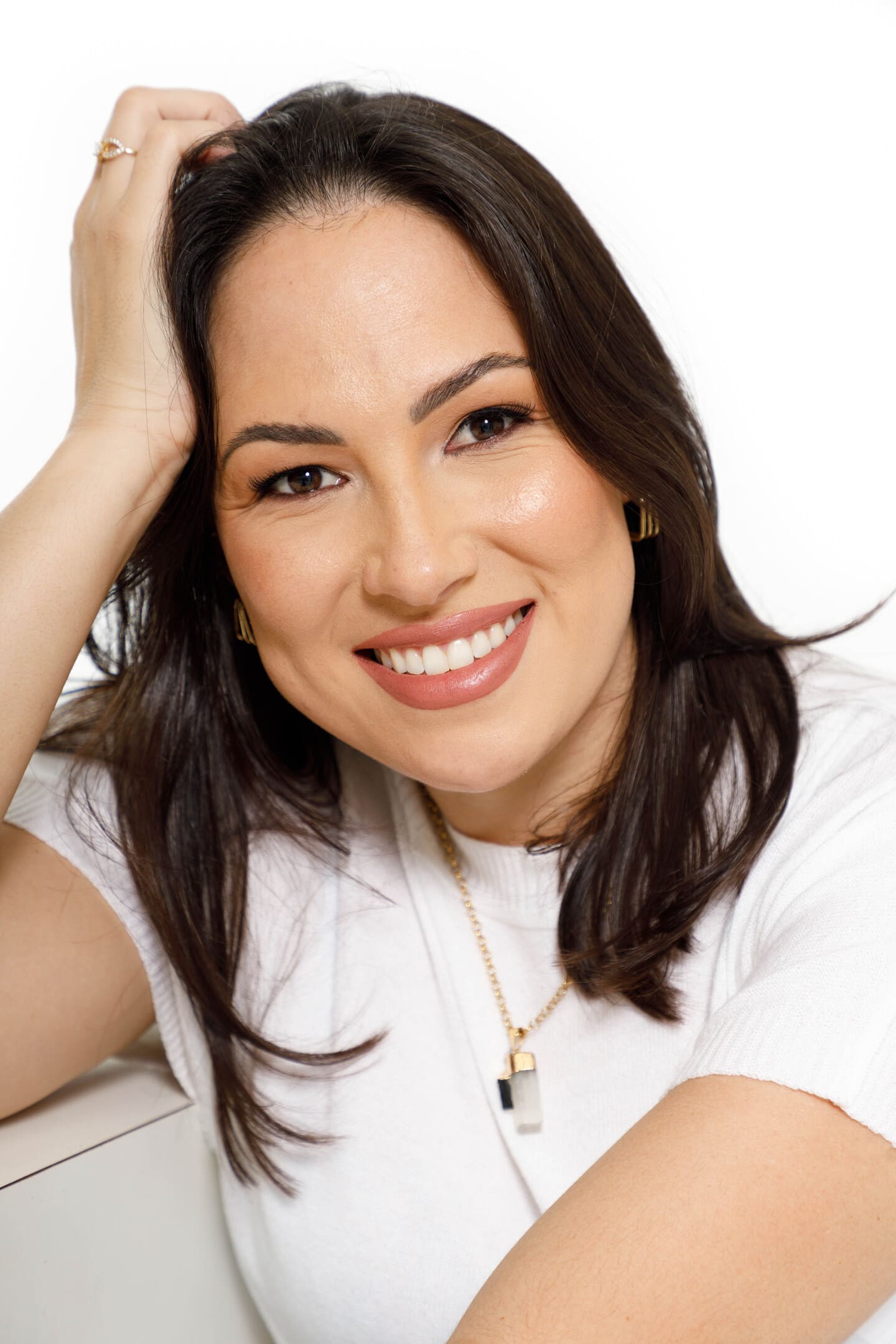 Retrato beauty close-up de Bruna Umbelino no Estúdio Foco em Cianorte