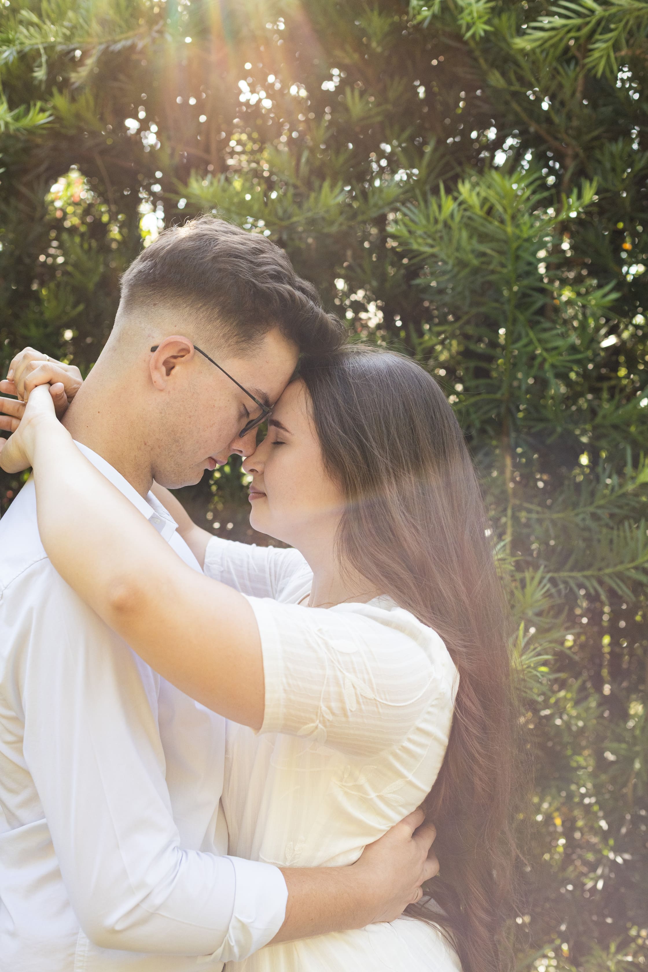 Pré-wedding Taliane e Caio com luz natural da manhã
